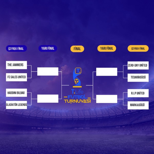 T.Life Futbol Turnuvasında Çeyrek Final Eşlemeleri Belli Oldu